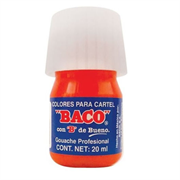 PINTURA BACO P/CARTEL 20ML ROJO #54-A C/10 - Vista 3