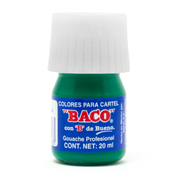 PINTURA BACO P/CARTEL 20ML VERDE ESMERALDA #63 CAJA/10 - Vista 3