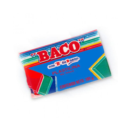 Plastilina baco marqueta 180gr azul obscuro no.56