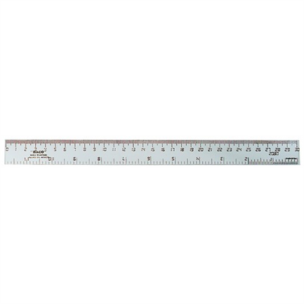 Regla baco flexible 30cm transparente c/25