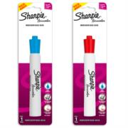 Marcador acuacolor sharpie blister 1ct color rojo-azul