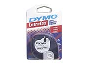 Cinta Etiquetadora Dymo Letratag Negro Sobre Blanco Papel C/2 - Vista 3