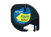 Cinta Etiquetadora Dymo Letratag Negro Sobre Amarillo Plastico - Vista 3