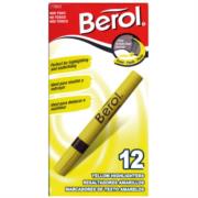RESALTADOR BEROL AMARILLO C/12 - Vista 3