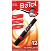 MARCADOR BEROL PERMANENTE ROJO C/12 - Vista 3