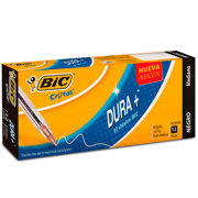 Bolígrafo BIC Cristal Dura+ Punto Mediano 1.0mm Color Negro C/12 Pzas - Vista 3
