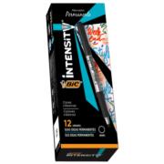 Marcador Permanente BIC Intensity Punta Fina 1.1mm Color Negro C/12 Pzas - Vista 4