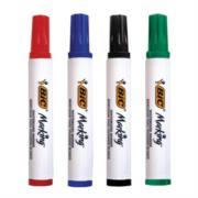 Marcador BIC para Pizarrón Blanco Punta Cincel Colores Surtidos C/4 + Borrador - Vista 7
