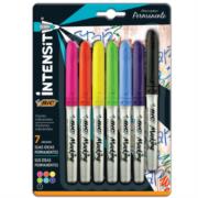 Marcador Permanente BIC Intensity Fino Colores Surtidos C/6+1 Pzas - Vista 5