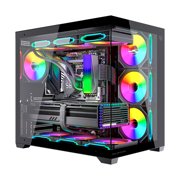 Gabinete Gamer Balam Rush Media Torre Tank Core Ultra GM925 Negro - Vista 10