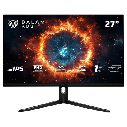 Monitor Gamer Balam Rush Plano 27 IPS Fast / Hyper Nova MHN27Y Balam Rush Legend Negro