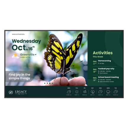 Pantalla BenQ ST6504 65 4K UHD 3840x2160 Panel ADS  60 Hz   99% sRGB