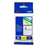 Cinta brother tze111  laminada negro sobre transparente 6mmx8m p-touch