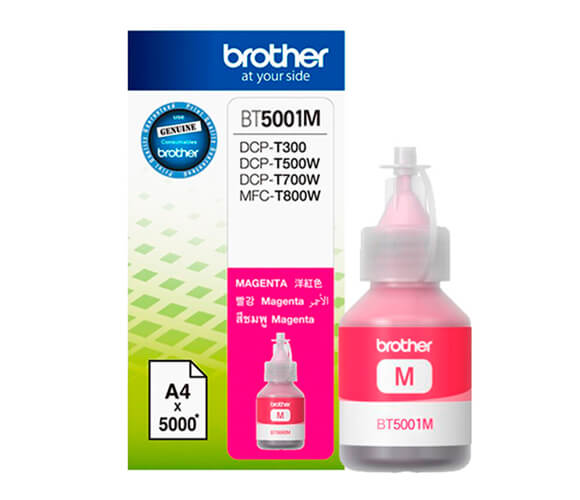 Tinta Brother BT5001M Rendimiento Ultra 5000 Páginas Color Magenta - Vista 2