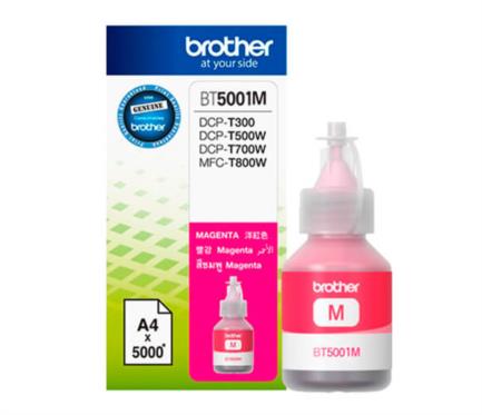 Tinta brother bt5001m rendimiento ultra 5000 p&aacute;ginas color magenta
