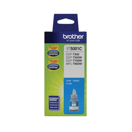 Tinta brother bt5001c rendimiento ultra 5000 páginas color cian