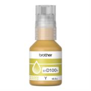 Botella de tinta brother de color amarillo de ultra alto rendimiento btd100y de la serie inkbenefit tank  imprime hasta 5000 paginas