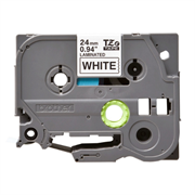 Cinta brother tz-251 laminada negro sobre blanco 24mmx8m pt330/530