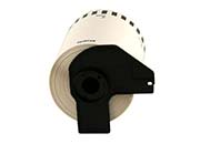 Cinta etiquetadora brother dk2243 papel negro sobre blanco de longitud continua 101mm x 30.48m