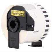 Cinta Etiquetadora Brother DK4605 Continua Removible Amarilla 62mmx30.4m 3