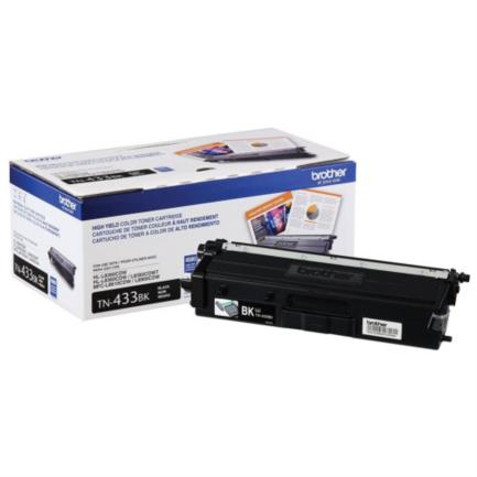 T&oacute;ner brother tn433bk rendimiento 4500 p&aacute;ginas mfcl8900cdw color negro