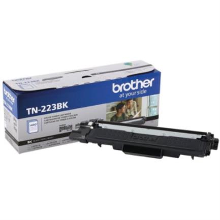 Tóner brother genuine tn-223bk rendimiento estándar 1400 páginas color negro