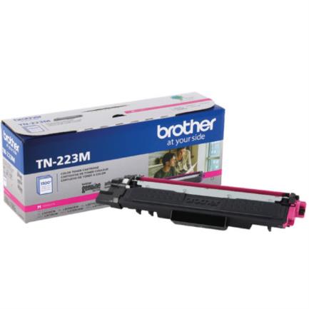 Tóner brother genuine tn-223m rendimiento estándar 1300 páginas color magenta
