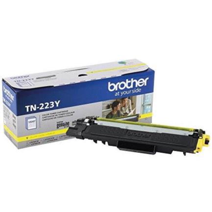 Tóner brother genuine tn-223y rendimiento estándar 1300 páginas color amarillo
