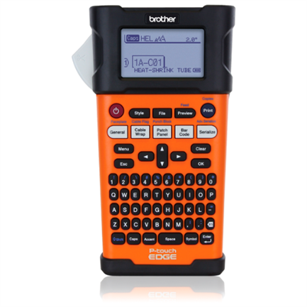 Rotulador industrial brother p-touch edge pt-e300 profesional batería recargable transferencia térmica laminada