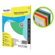 Block papel construcción barrilito mix carta colores surtidos c/50 hojas