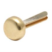 Broche latonado barrilito tipo alemán 15mm c/100 pzas