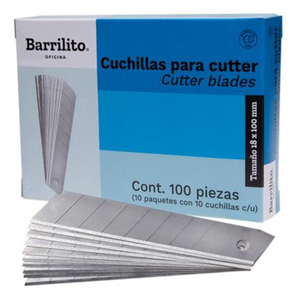 Cuchillas barrilito repuesto grande caja c/10 tubos