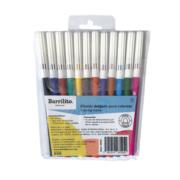 Plumones Barrilito Delgado Colores Surtidos Bolsa C/12 Pzas - Vista 3