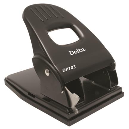 Perforadora barrilito delta 2 orificios color negro