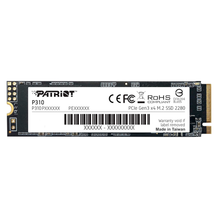 Unidad SSD Patriot M.2 960GB P310 NVME 2280 1800MB/s Escritura 2100MB/s Lectura - MAS RECIO
