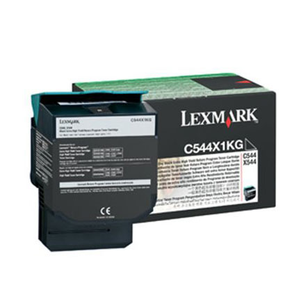 Toner lexmark negro c544n alto rend retornable