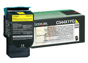 Tóner Lexmark C544N Alto Rendimiento Retornable Color Amarillo - Vista 3