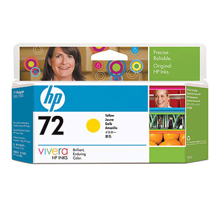 Tinta hp lf 72 amarillo 130ml ink