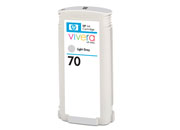 Tinta HP LF 70 Gris Claro DesignJet Z2100 Z3100 130ML - Vista 5