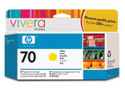 Tinta HP LF 70 Amarillo DesignJet Z2100 Z3100 130ML - Vista 4