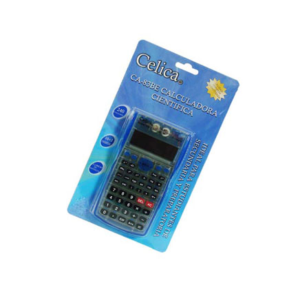 Calculadora celica cientifica 240 funciones azul