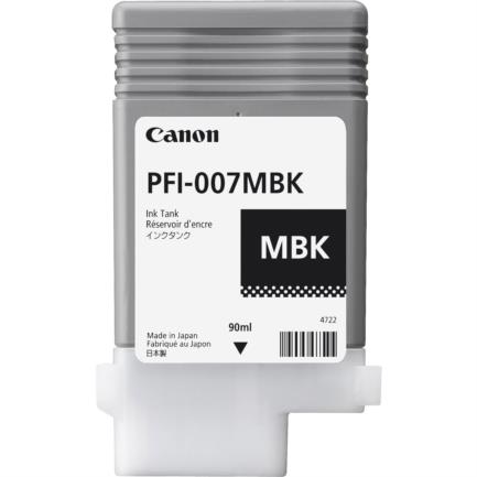 Tinta canon negro matte pfi-007 mbk 90ml