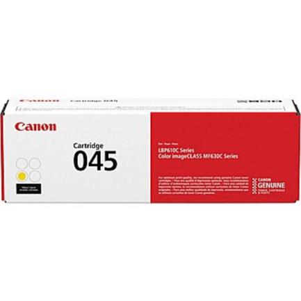 Toner canon 045 amarillo para imageclass series mf630c/lbp610c (1300 pag)