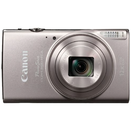 Camara Canon Powershot ELPH 360HS A Color Plata con Zoom Óptico de 12x / 20MP y conexión WIFI / NFC
