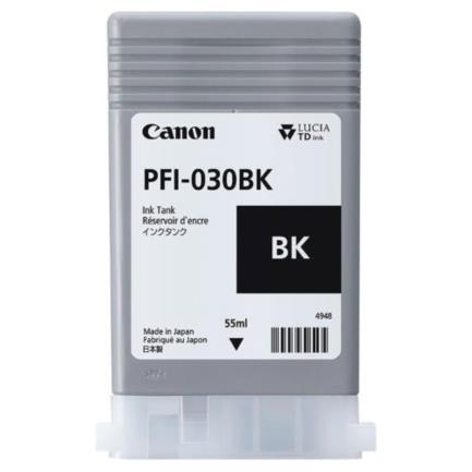 Tinta canon pfi-030 color negro para series ta