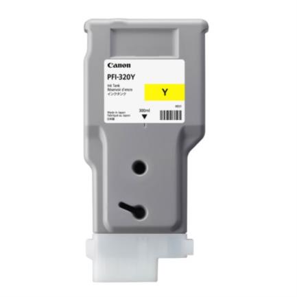 Tinta canon pfi-320y 300ml color amarillo