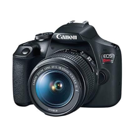 Camara canon eos rebel t7 con lente ef-s 18-55mm f/3.5-5.6