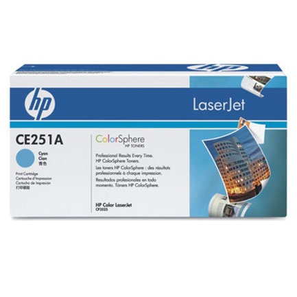 Toner hp cp3525 cm3530 mfp cyan