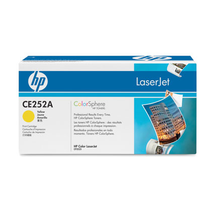 Toner hp cp3525 cm3530 mfp amarillo