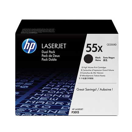Toner hp(d90) p3015 negro dual pack